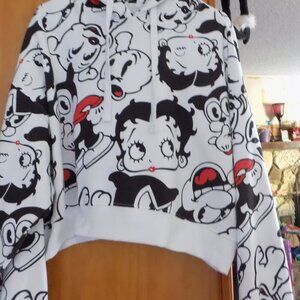 FLEISCHER STUDIOS BETTY BOOP Pullover HOODIE SZ Large
